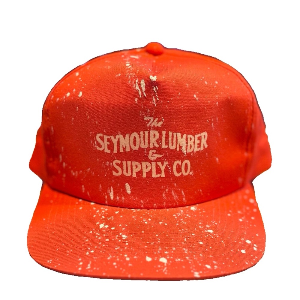 Vintage recycled hats orange Seymour CT